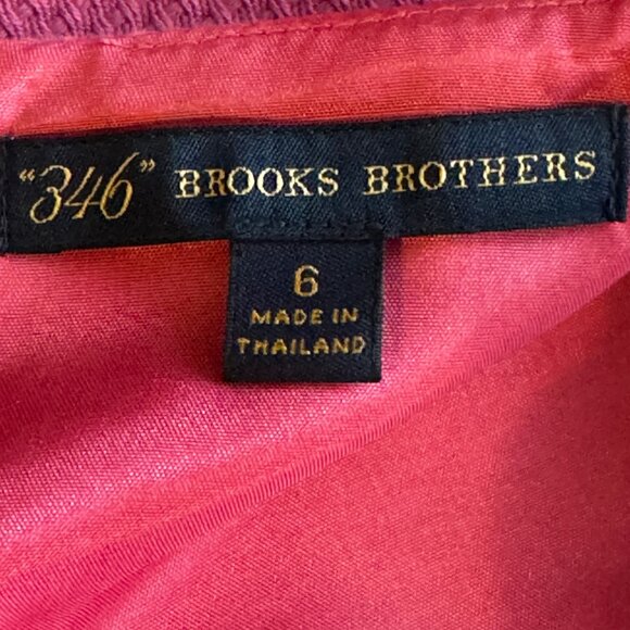 Classic & Timeless! Brooks Brothers 346 Shift Dress in Pink Size 6 - Picture 4 of 11